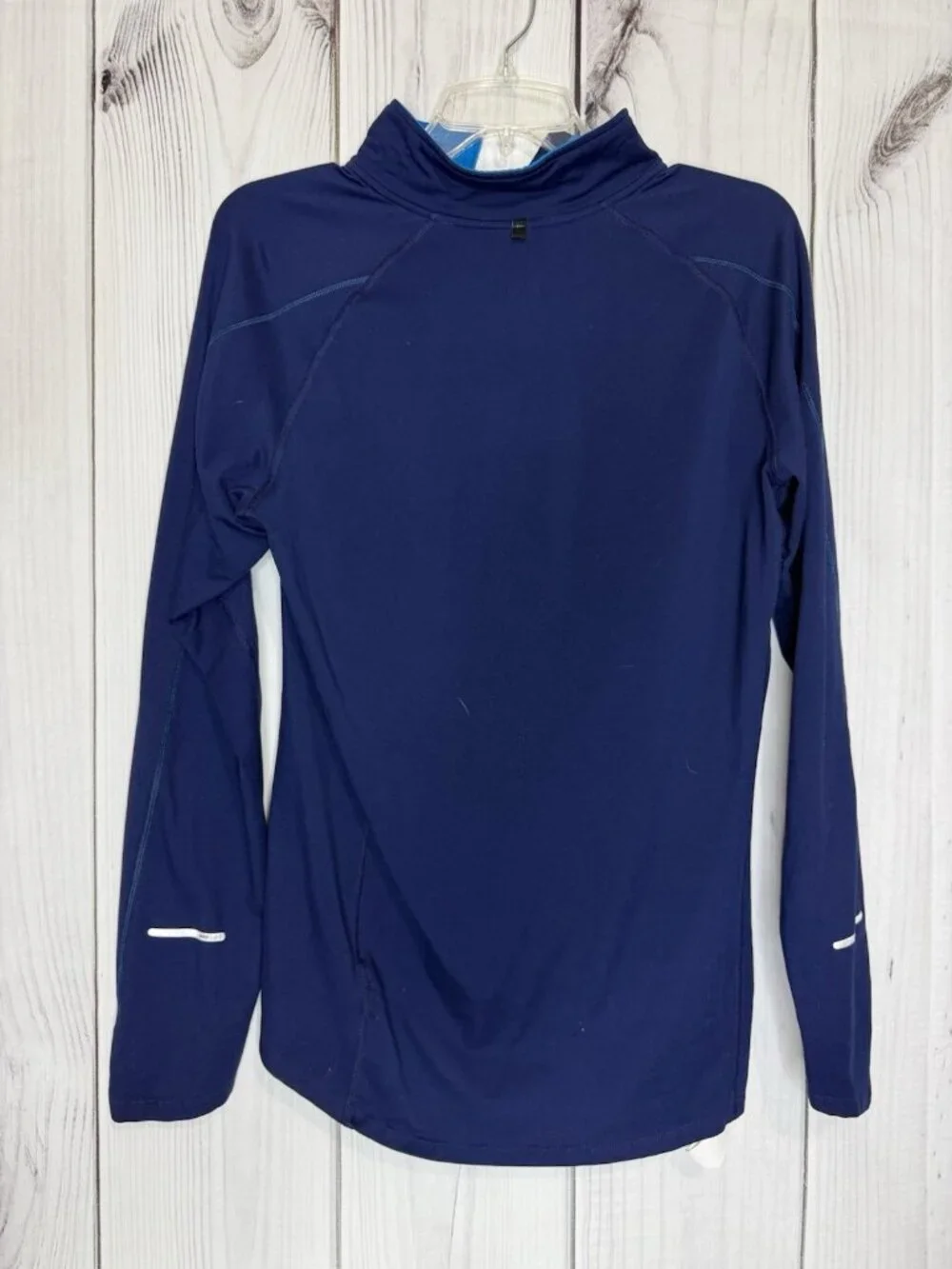 Nike Element Running 1/4 Zip Dri-Fit Navy Blue Long Sleeve Top Base Layer Sz M